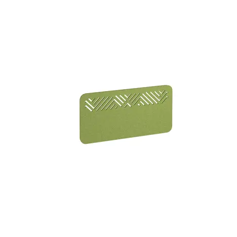 Chevron Acoustic Desktop Screen - 800mm - Fruit Green